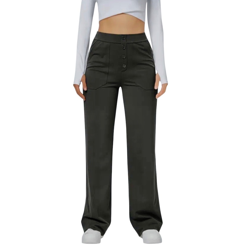 Halara DayStretch High Waisted Pockets
Straight Leg Casual Pants Women's Large